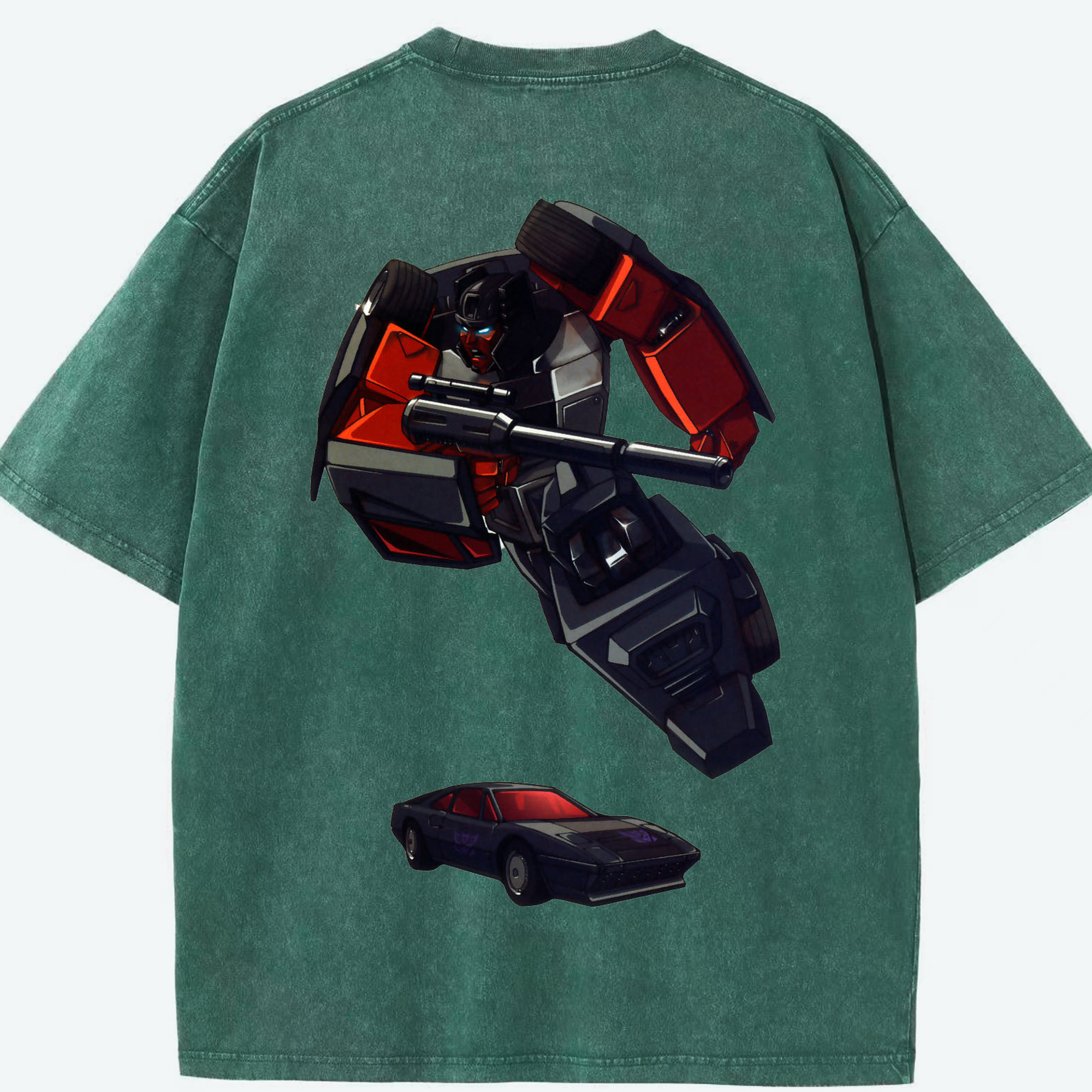 （画像用）  綿100% ヴィンテージ風 半袖Tシャツ（背面プリント）